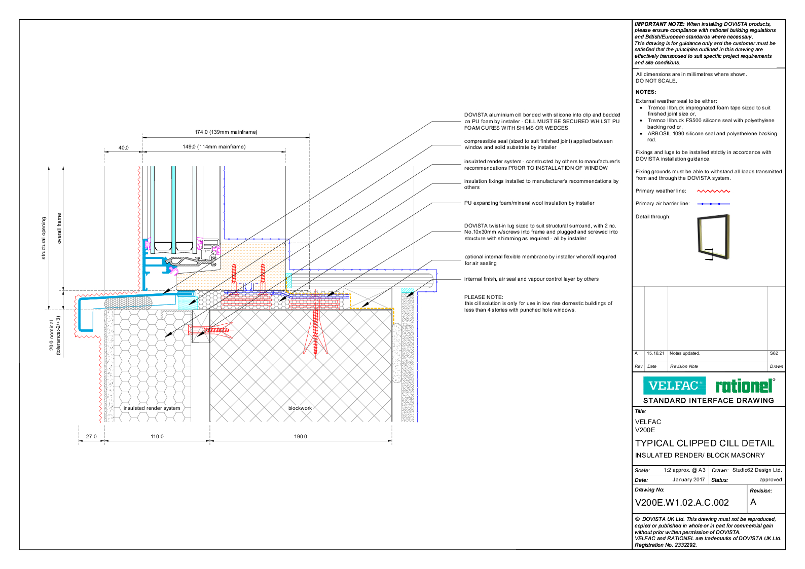 Insulated Render - Block masonry (V200E.W1.02.A.C.002.A)
